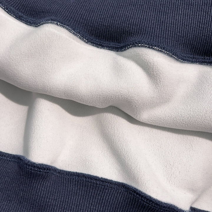 Plush Version-Striped Patchwork Hoodie (without drawstrings)