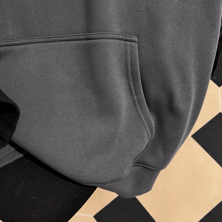 Plush Version-Three-Striped Patchwork Hoodie (without drawstrings)