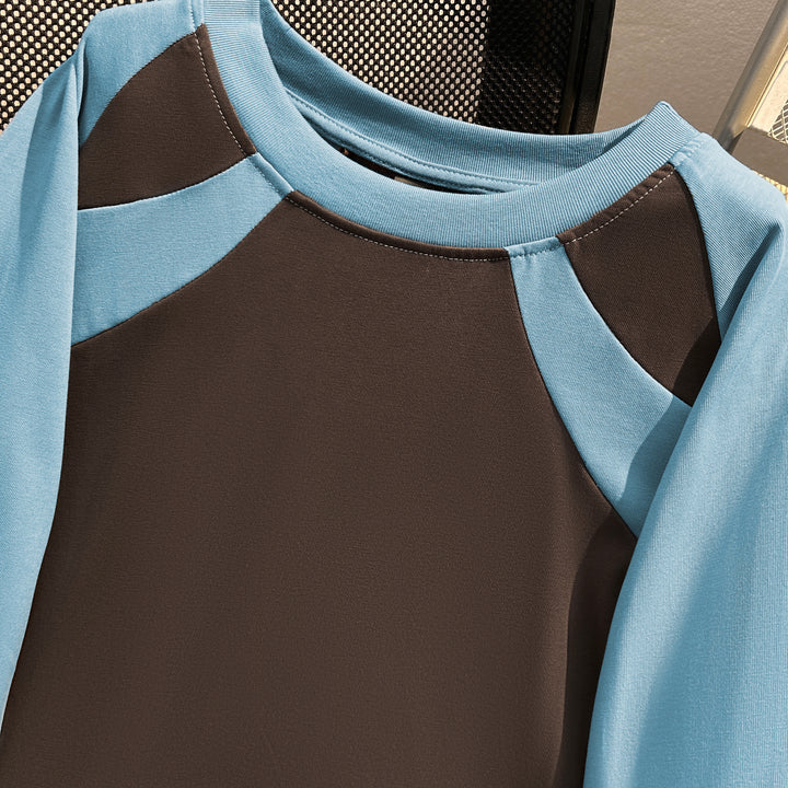 220G Patchwork short-sleeved T-shirt