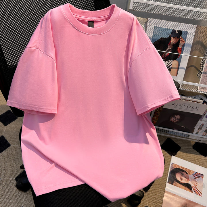 220g-Plain short-sleeved T-shirt