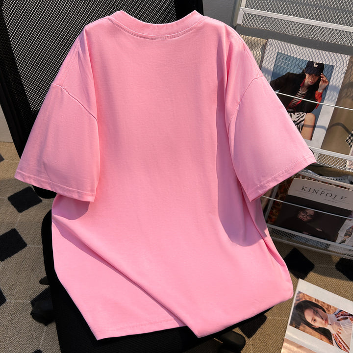 220g-Plain short-sleeved T-shirt