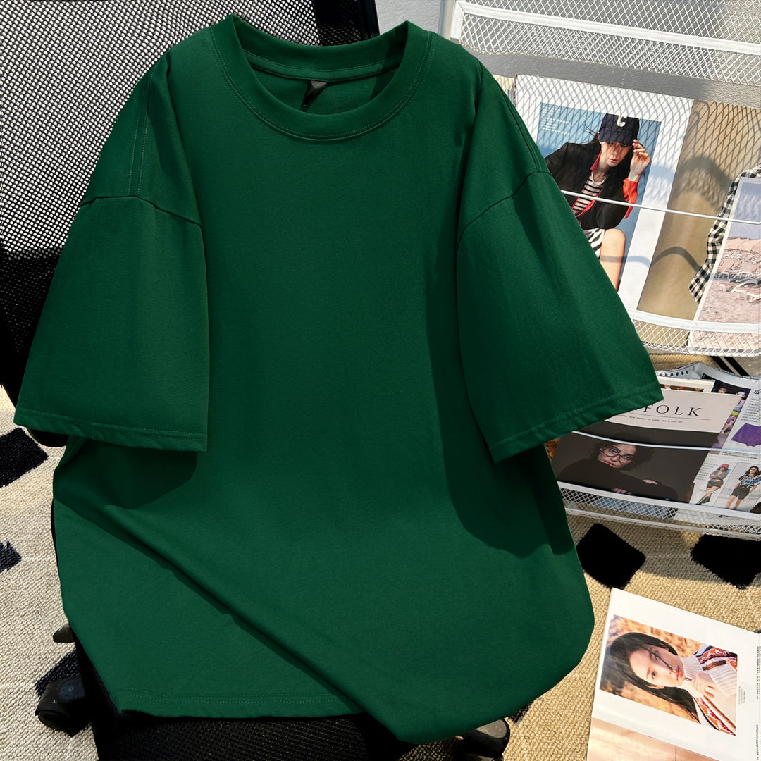220g-Plain short-sleeved T-shirt