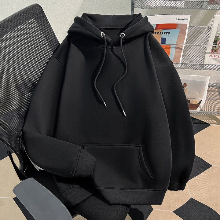 Plush Version-Solid-Colored Hoodie