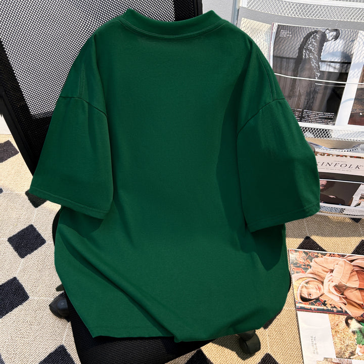 220g-Plain short-sleeved T-shirt