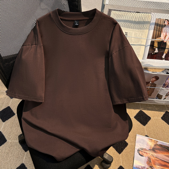 220g-Plain short-sleeved T-shirt