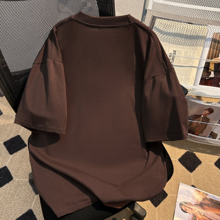220g-Plain short-sleeved T-shirt