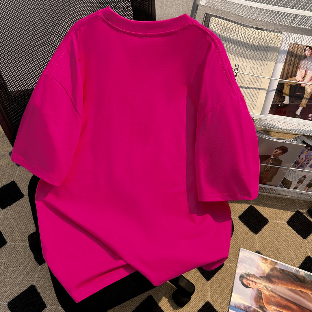 220g-Plain short-sleeved T-shirt