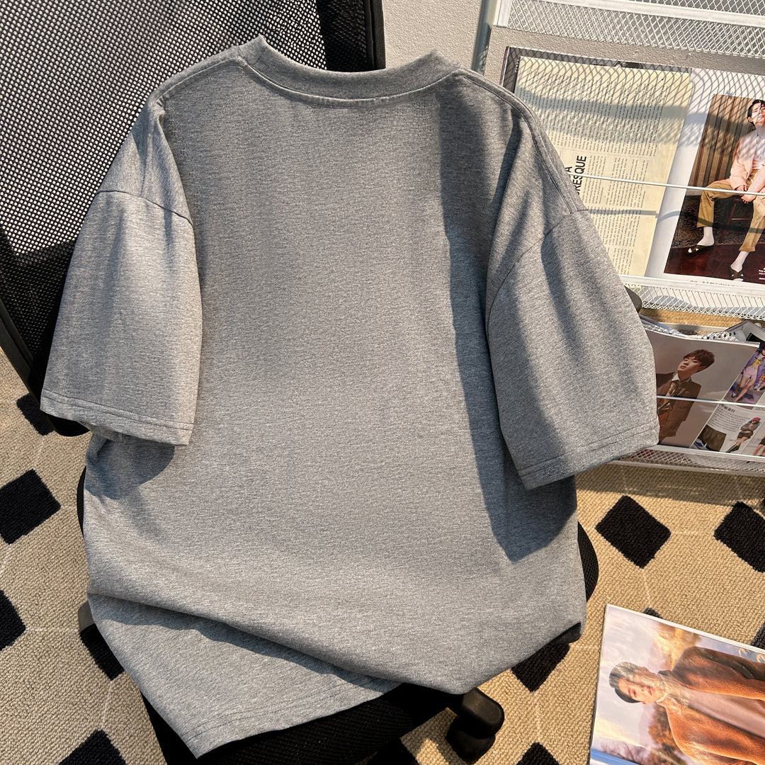 260G-Plain short-sleeved T-shirt