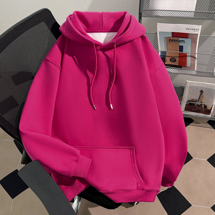 Plush Version-Solid-Colored Hoodie