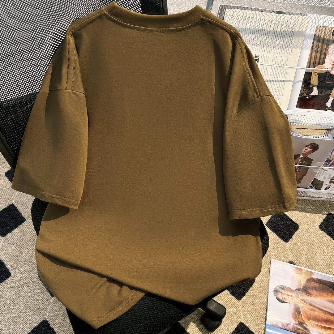 220g-Plain short-sleeved T-shirt