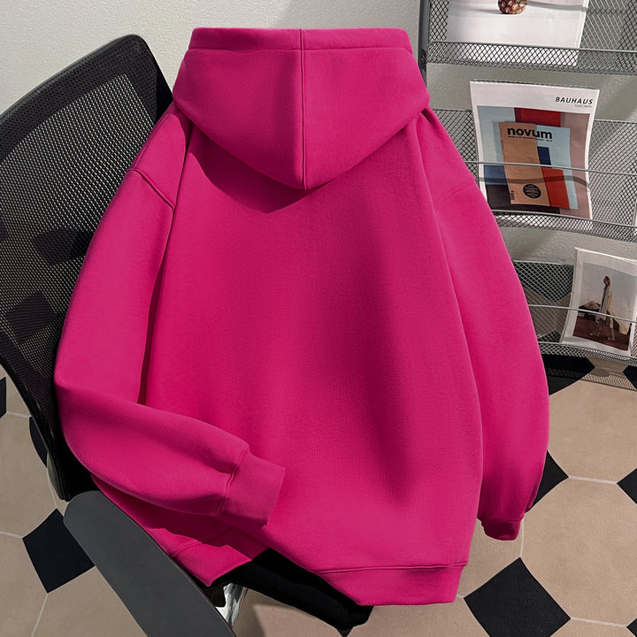 Plush Version-Solid-Colored Hoodie