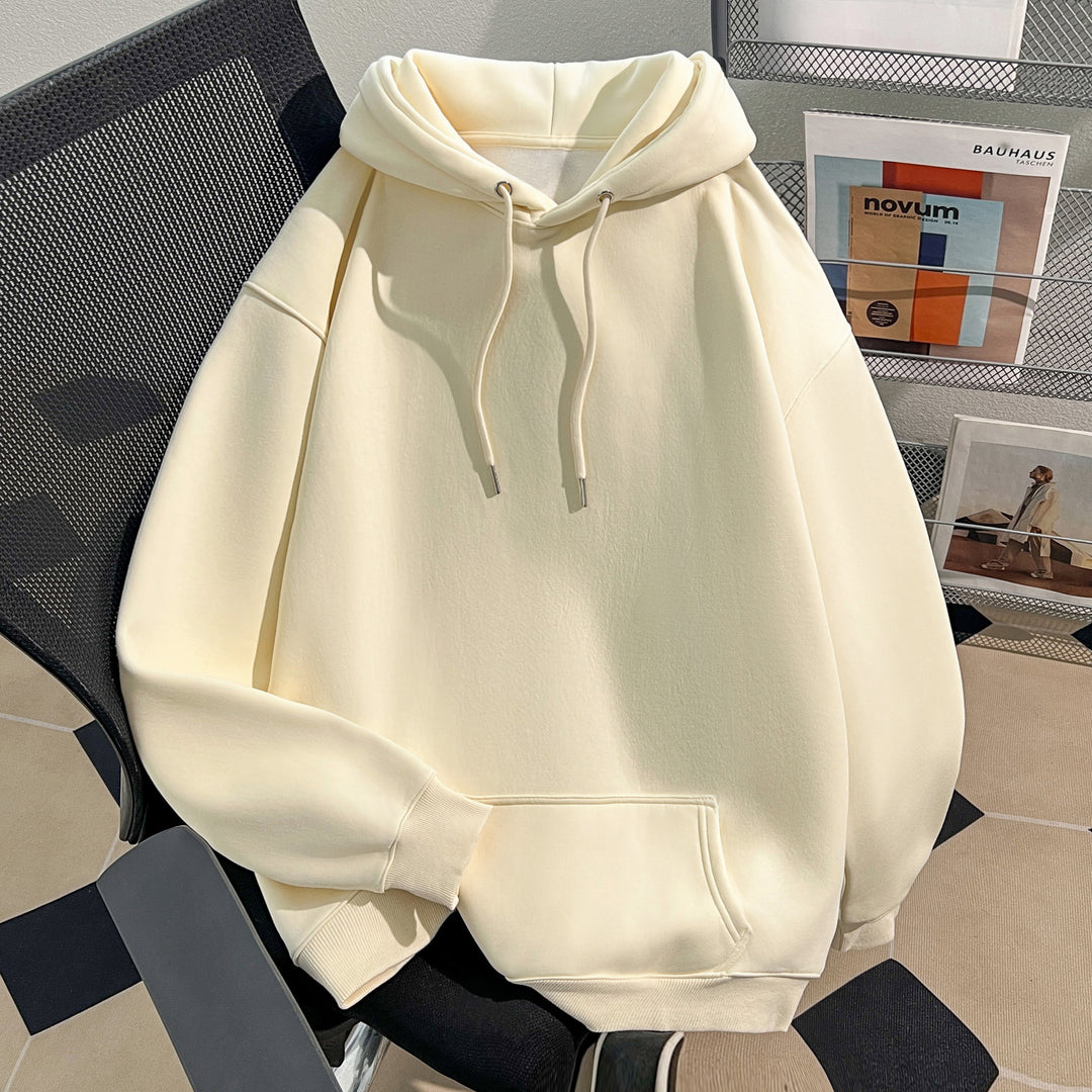 Plush Version-Solid-Colored Hoodie
