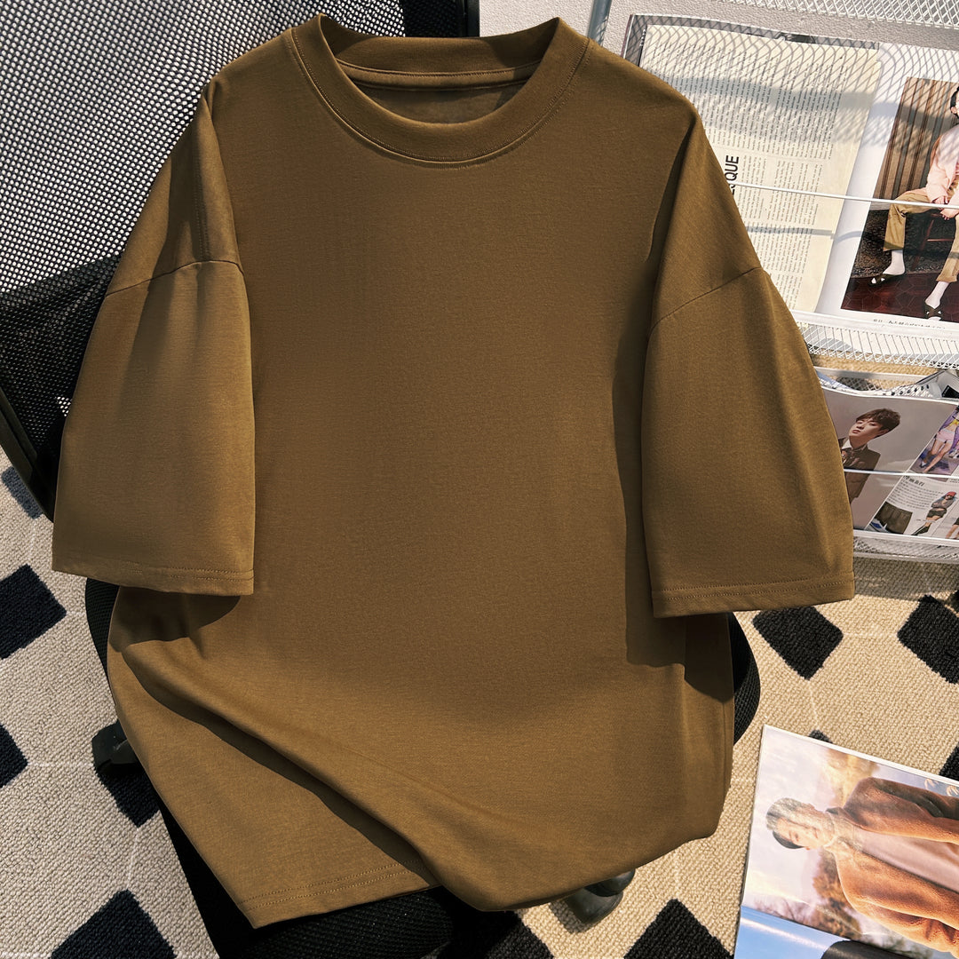 220g-Plain short-sleeved T-shirt