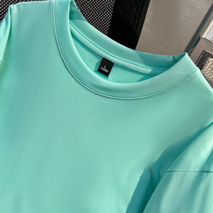 220g-Plain short-sleeved T-shirt