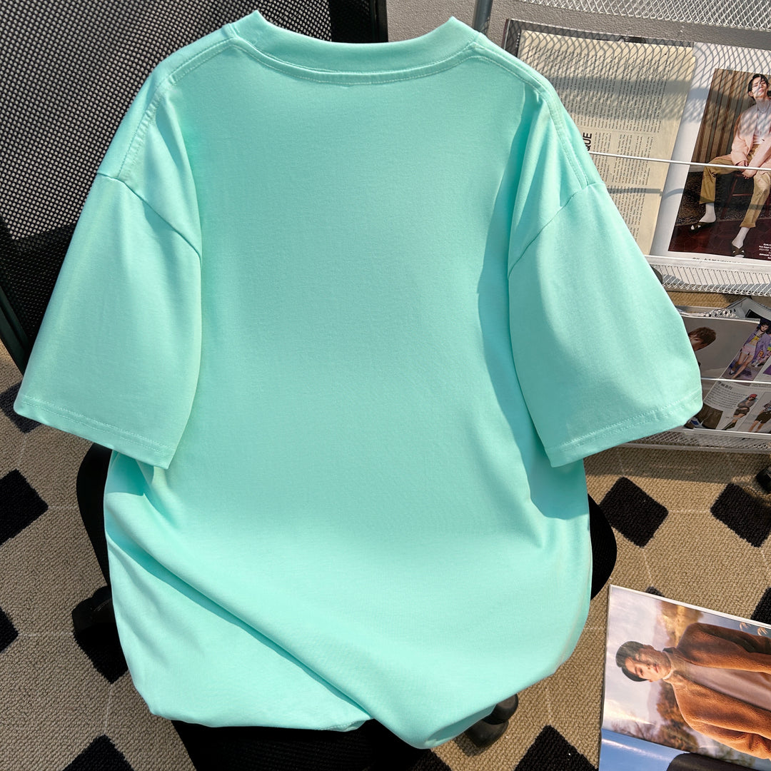 220g-Plain short-sleeved T-shirt