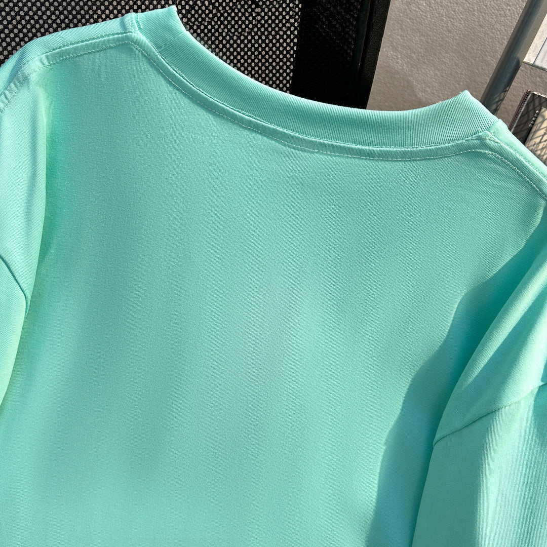 220g-Plain short-sleeved T-shirt