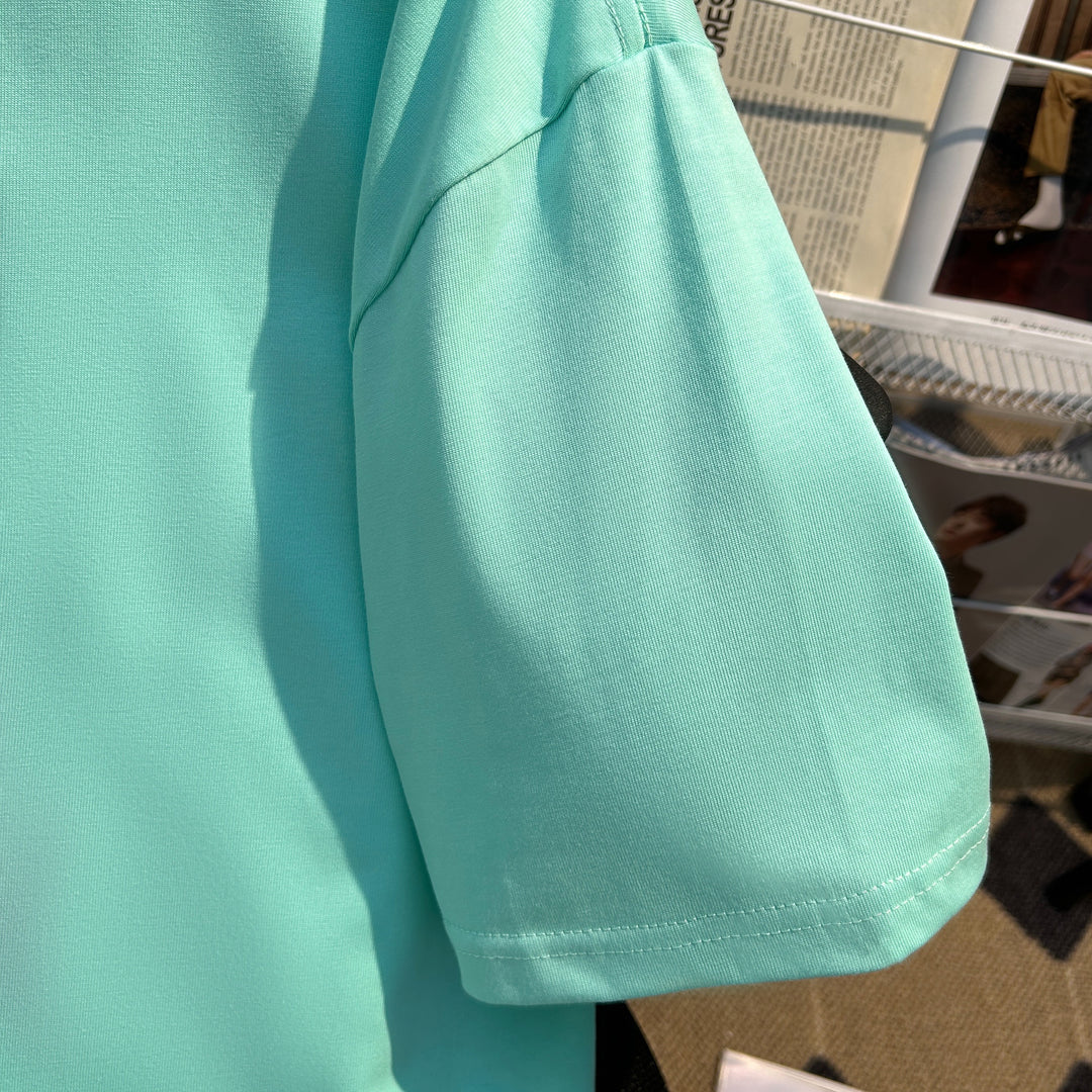 220g-Plain short-sleeved T-shirt