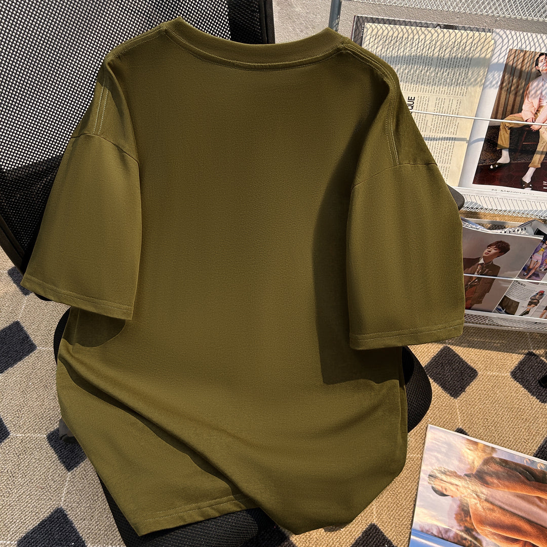 260G-Plain short-sleeved T-shirt