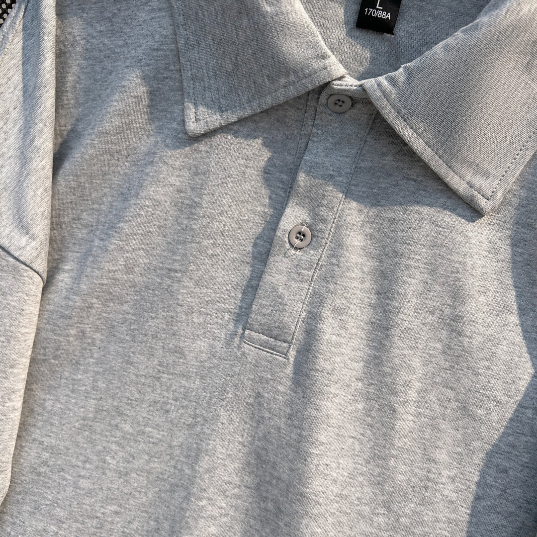 Pure color Short Polo shirt