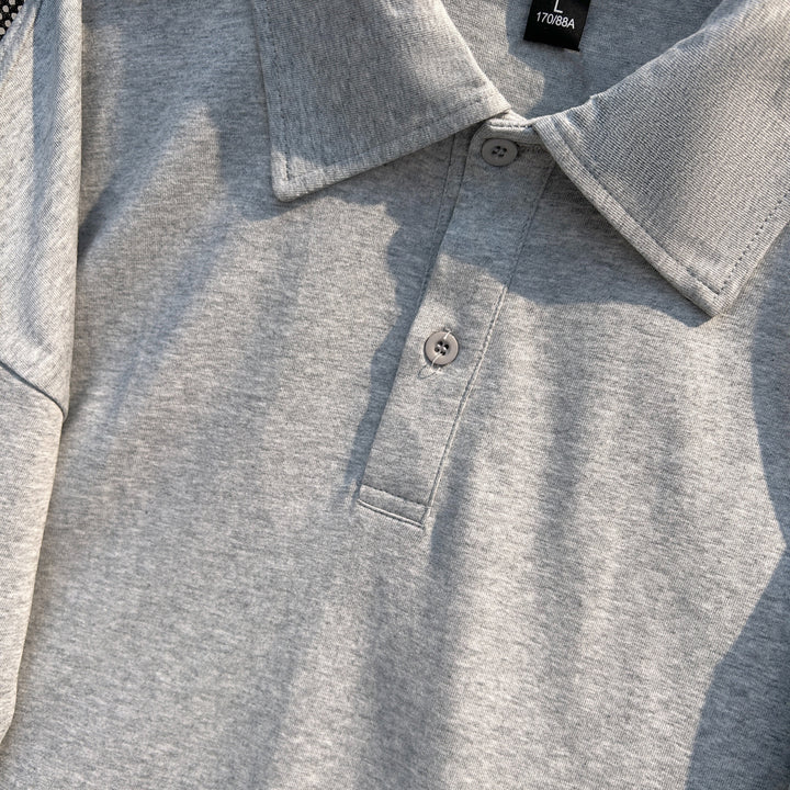 Pure color Short Polo shirt