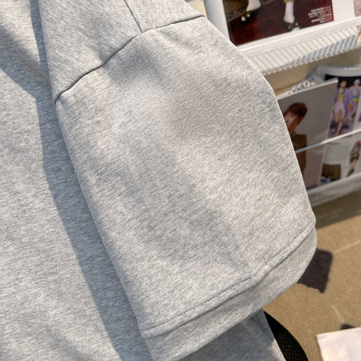 Pure color Short Polo shirt