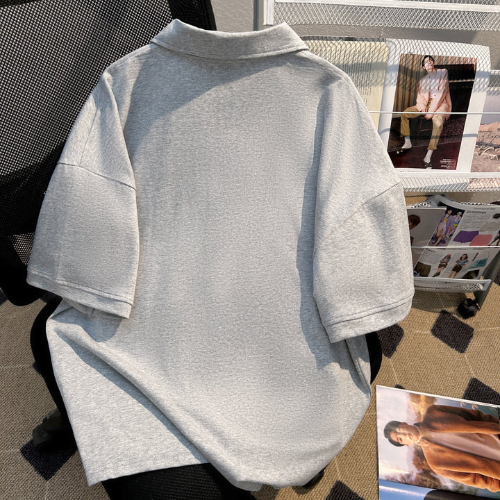 Pure color Short Polo shirt