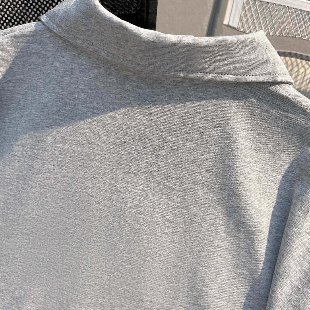 Pure color Short Polo shirt