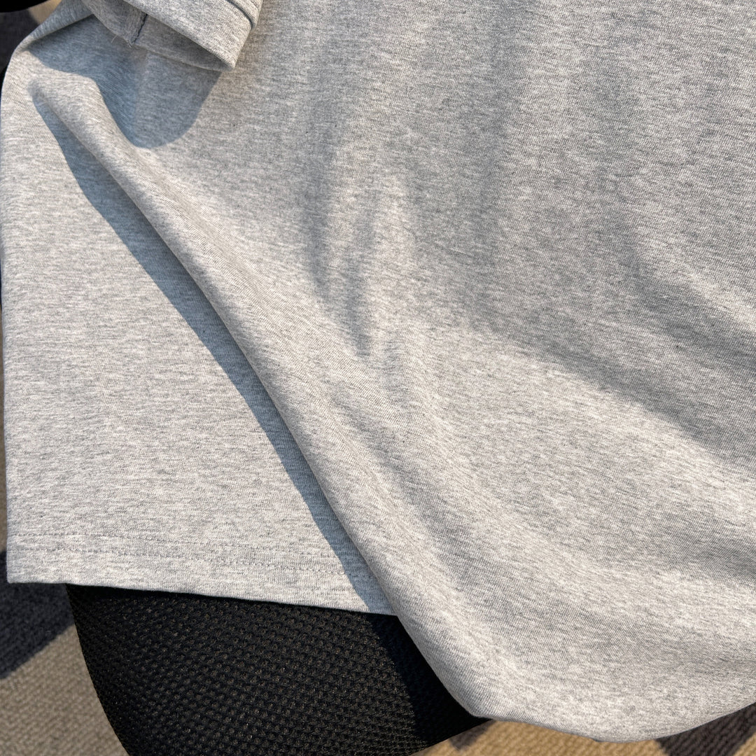 Pure color Short Polo shirt