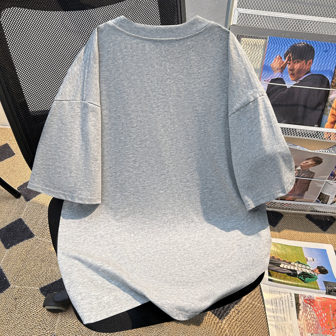 220g-Plain short-sleeved T-shirt