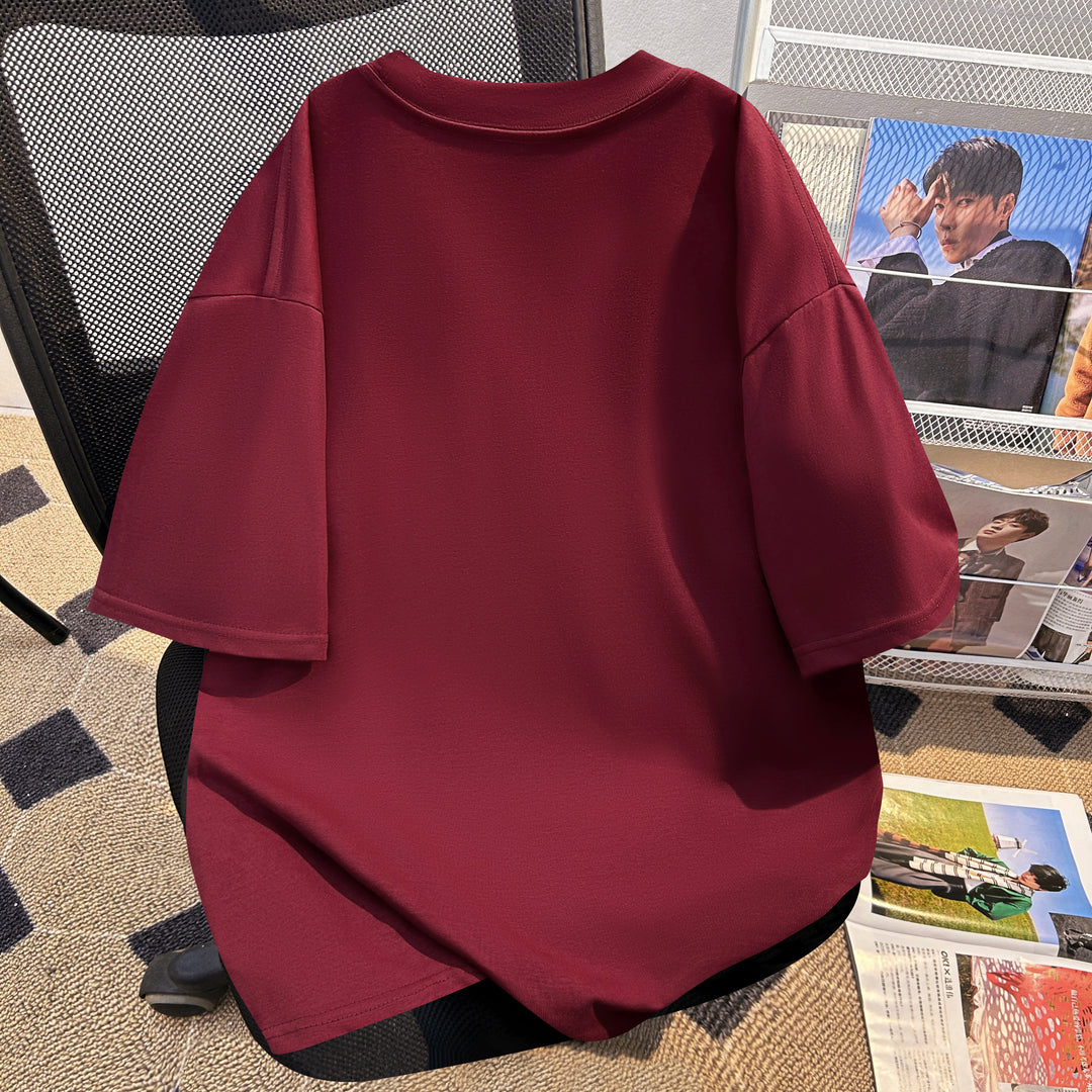 220g-Plain short-sleeved T-shirt