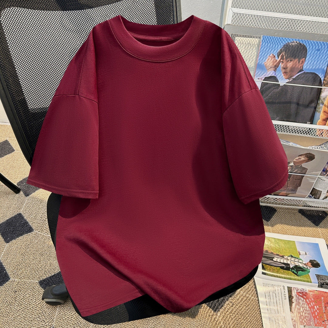 220g-Plain short-sleeved T-shirt