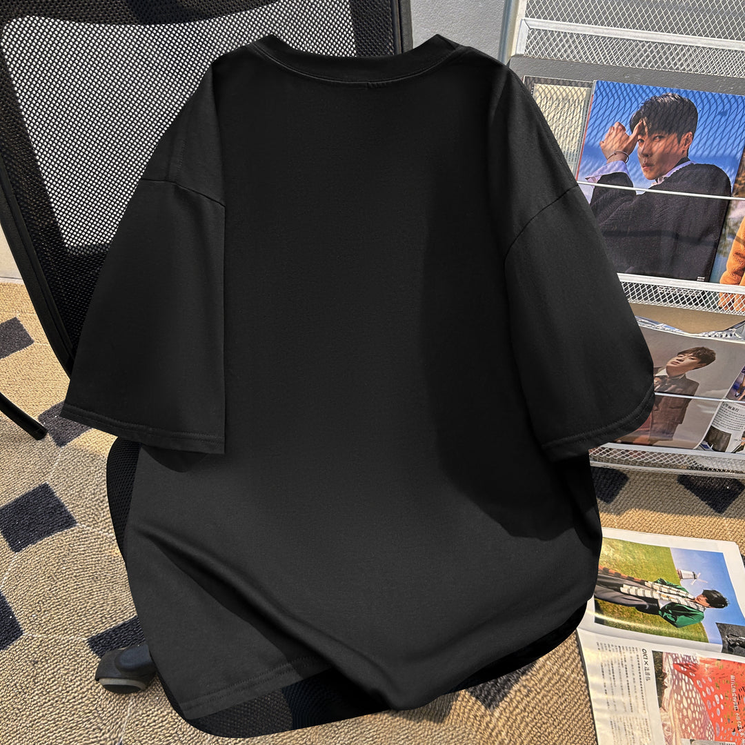 220g-Plain short-sleeved T-shirt