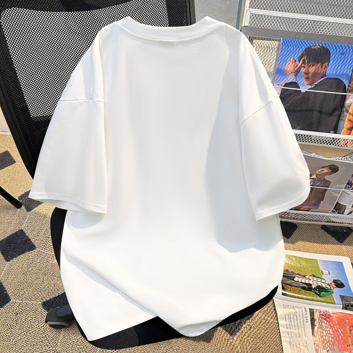 220g-Plain short-sleeved T-shirt