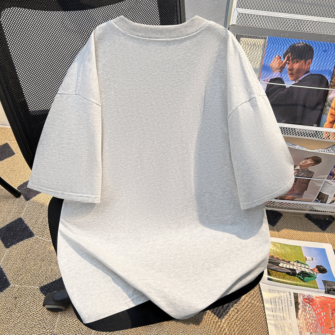220g-Plain short-sleeved T-shirt