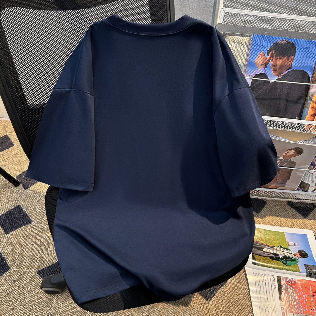 220g-Plain short-sleeved T-shirt