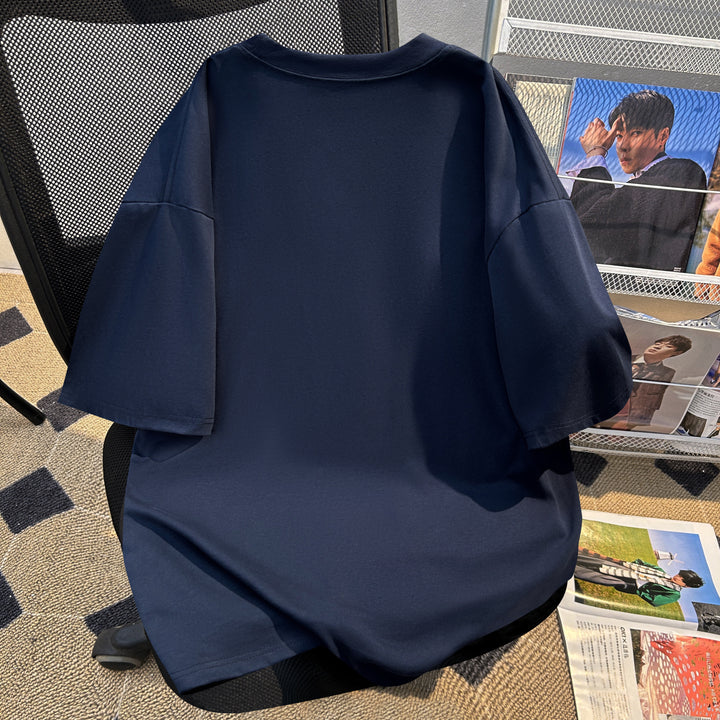 220g-Plain short-sleeved T-shirt
