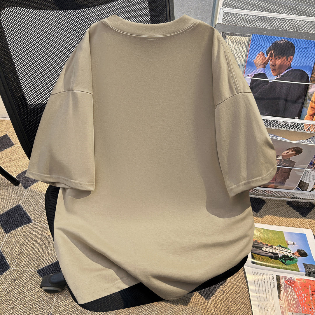 220g-Plain short-sleeved T-shirt