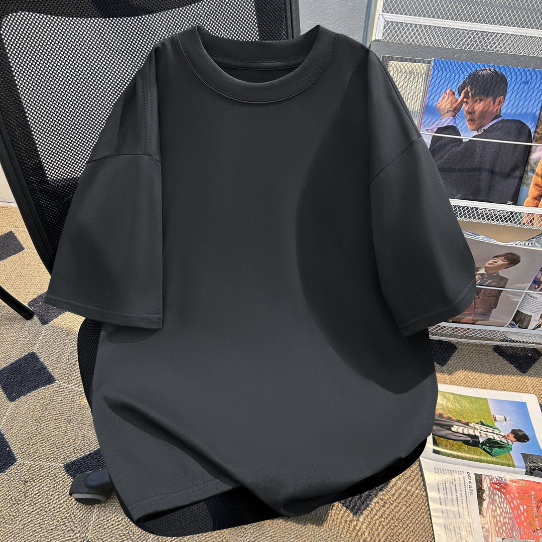 220g-Plain short-sleeved T-shirt