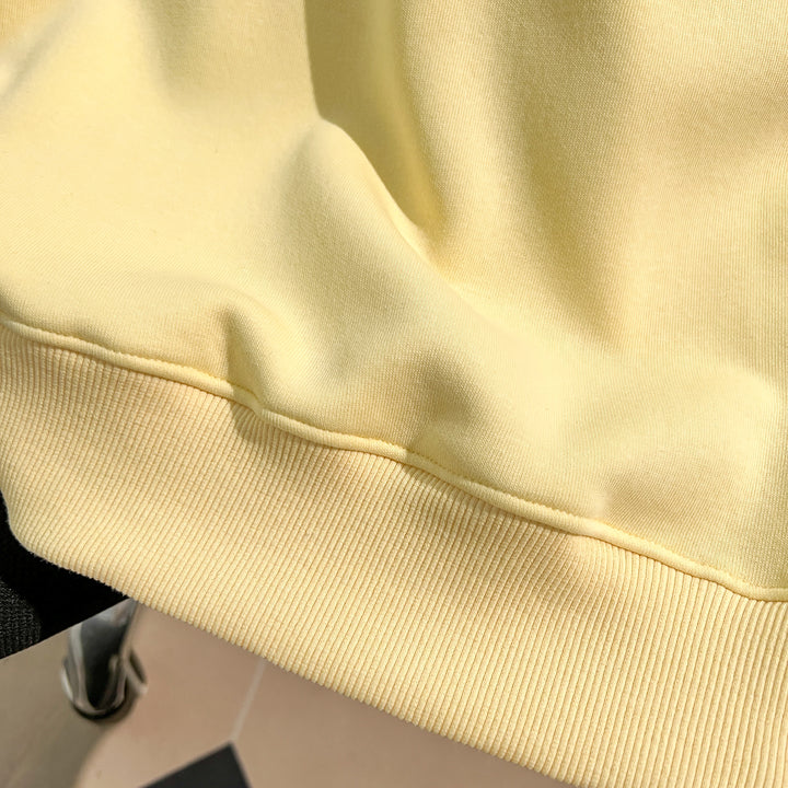 Thin Version-Plain Crew neck pullover sweatshirt