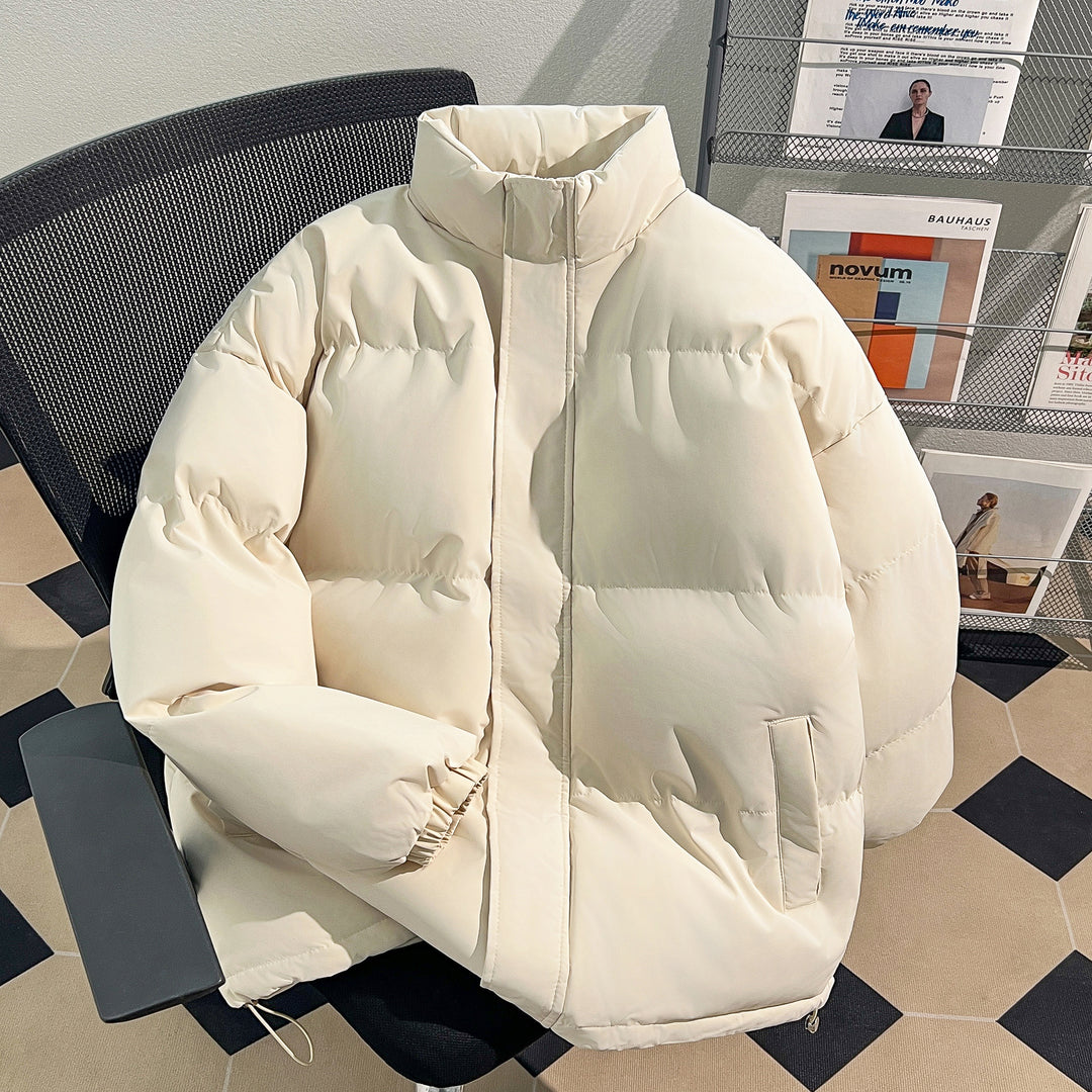 Solid Cotton-Padded Coat