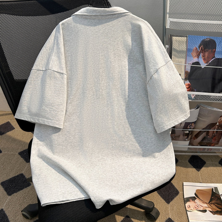 Pure color Short Polo shirt