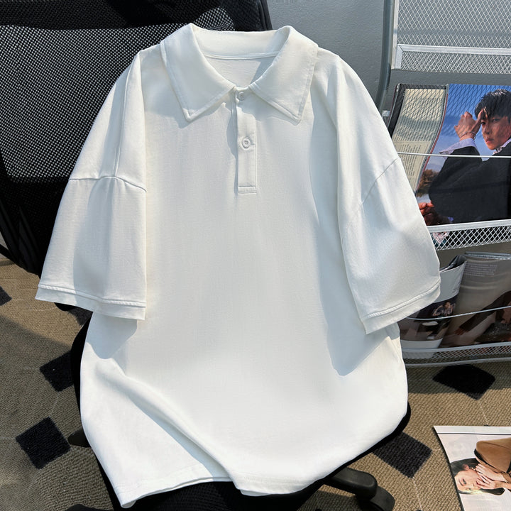 Pure color Short Polo shirt