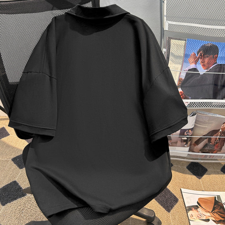 Pure color Short Polo shirt