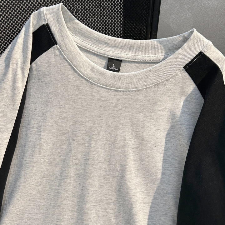 220G Patchwork short-sleeved T-shirt