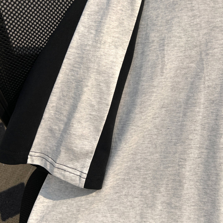 220G Patchwork short-sleeved T-shirt