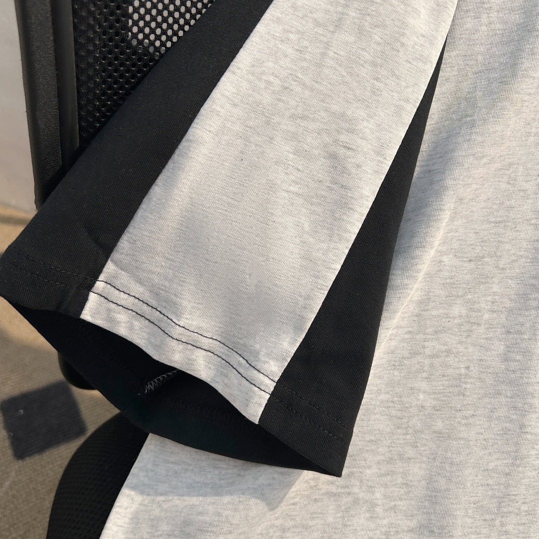 220G Patchwork short-sleeved T-shirt