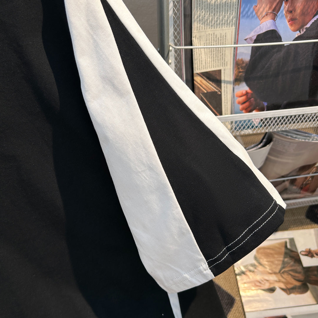 260G Patchwork short-sleeved T-shirt