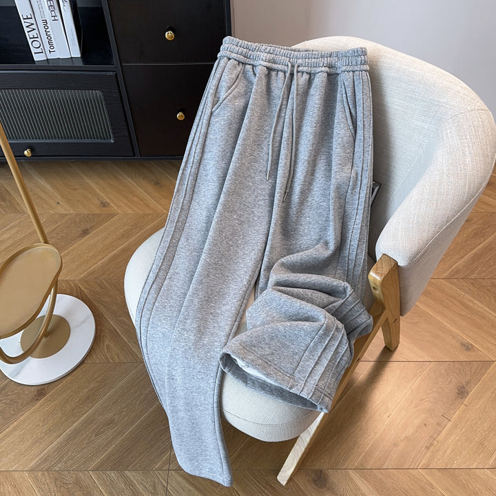 Striped Straight-Leg Pants