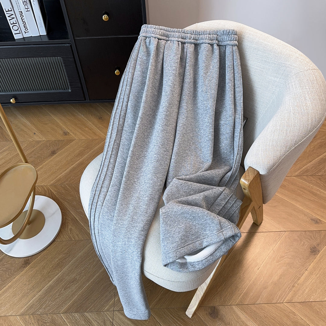 Striped Straight-Leg Pants