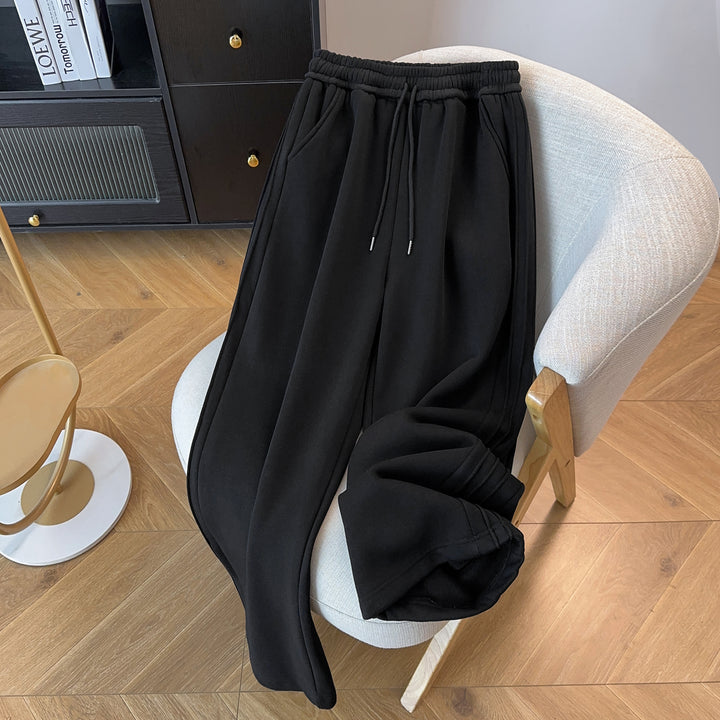 Striped Straight-Leg Pants